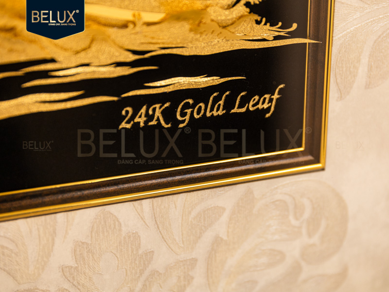 Tranh Thuyền Thuận Buồm Xuôi Gió Dát Vàng 24k 65x40cm